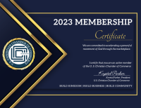 US Christian Chamber Membership Certificate (2)